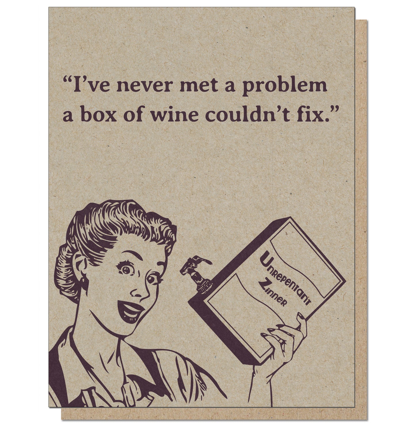 Box of Wine Problems Card