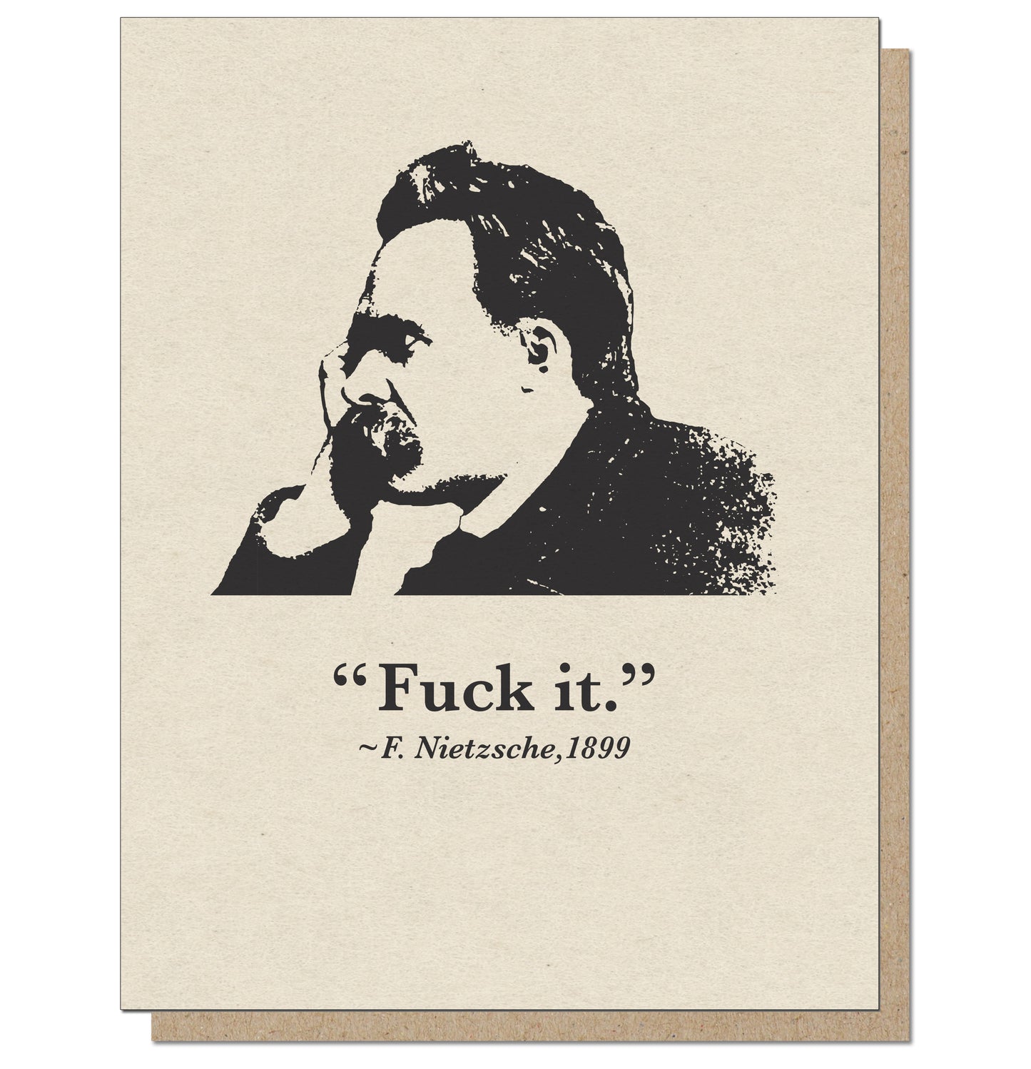 Nietzsche, Fuck It. Uphilosophisticated Series Card