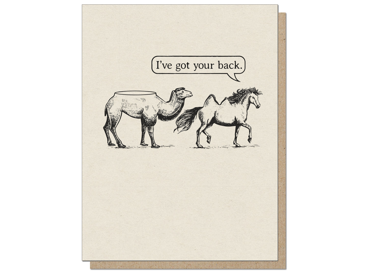 I've got your back. Everyday Greeting Card.