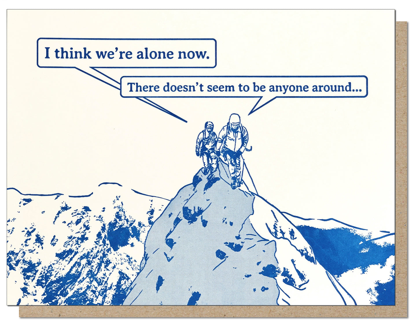 Think We're Alone Now 80's Lyric Greeting Card