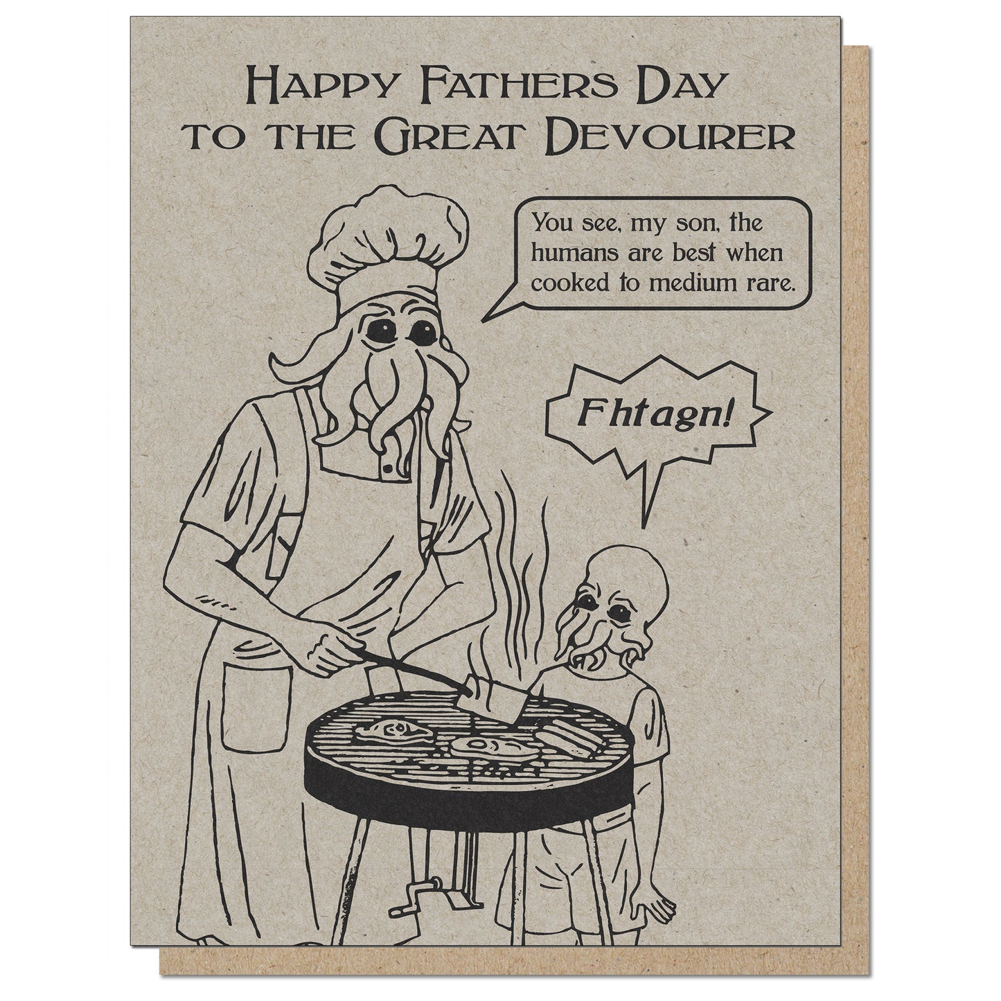 The Great Devourer Father's Day Card