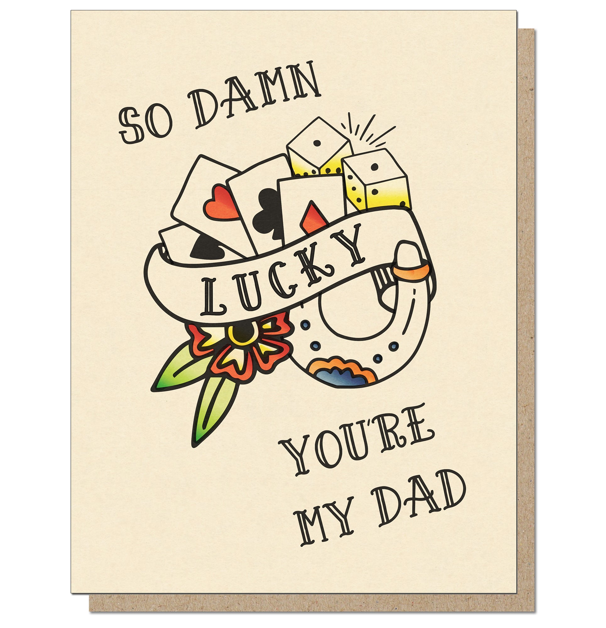 father's day yugioh card So Damn Lucky