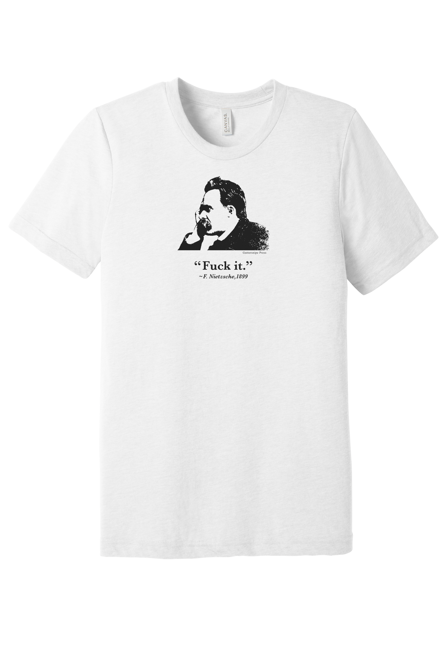 "Fuck It" Nietzsche Tri-Blend T-Shirt