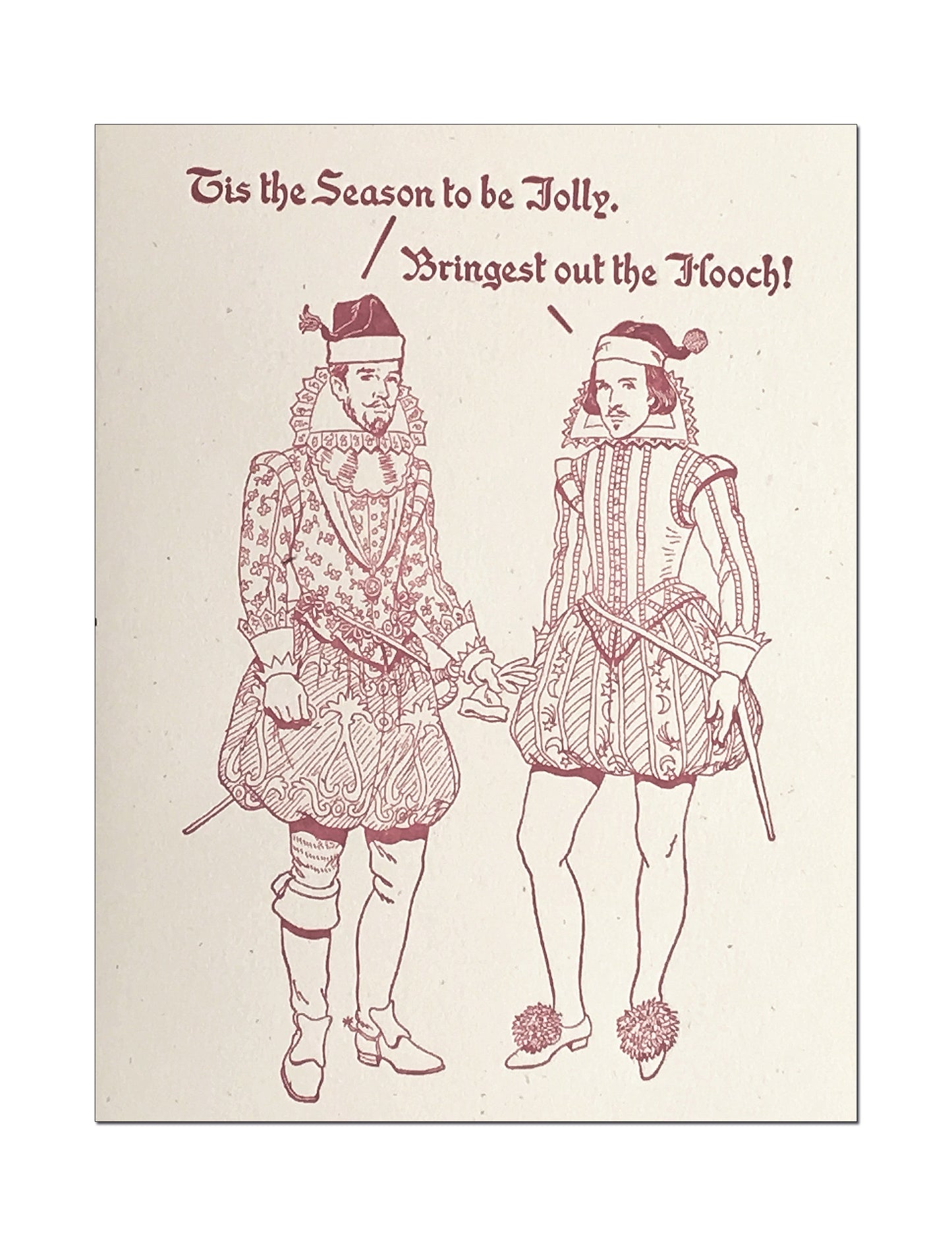 Britches & Hose: Holiday Hooch Letterpress Card