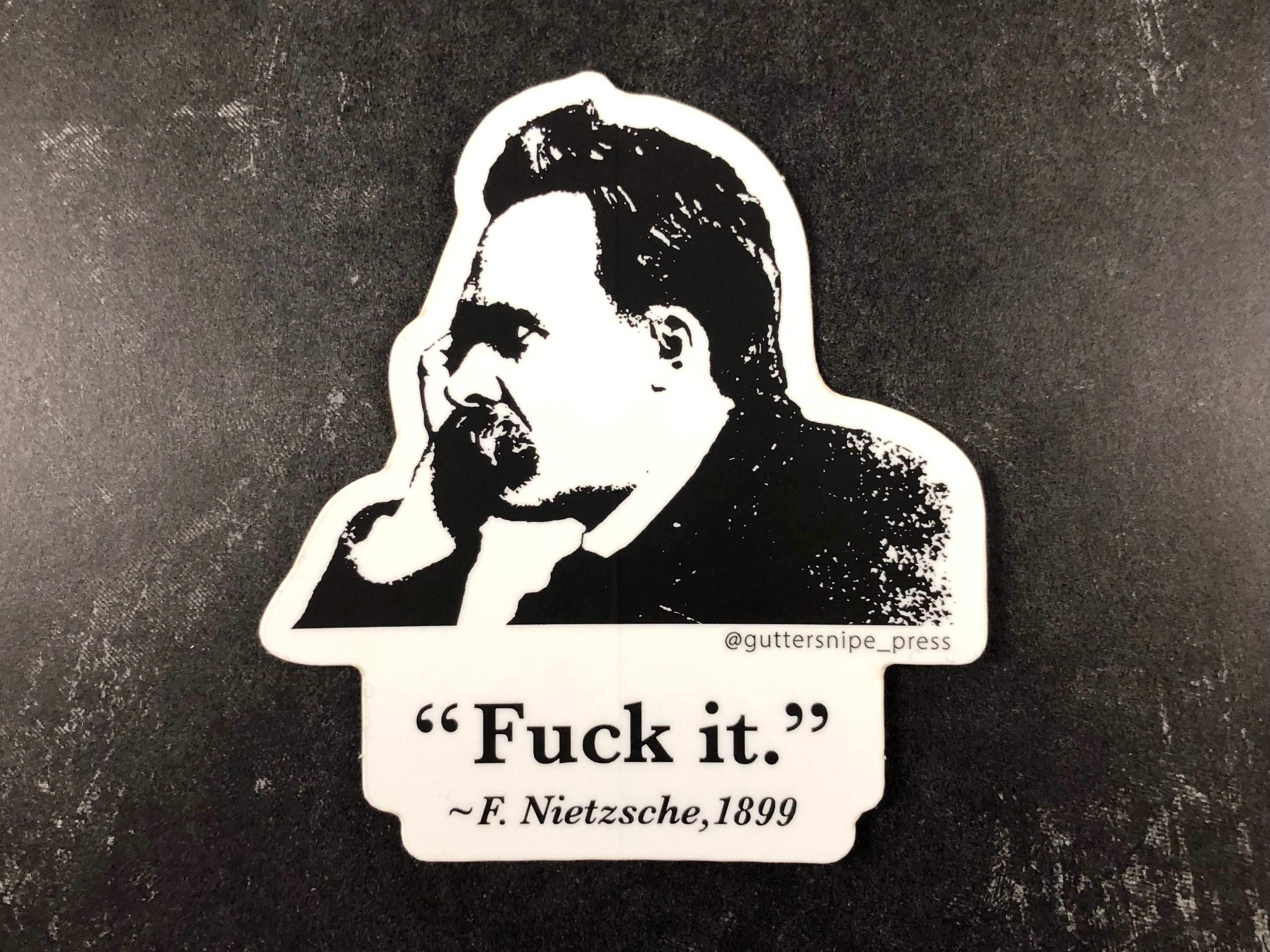Nietzsche Sticker Guttersnipe Press