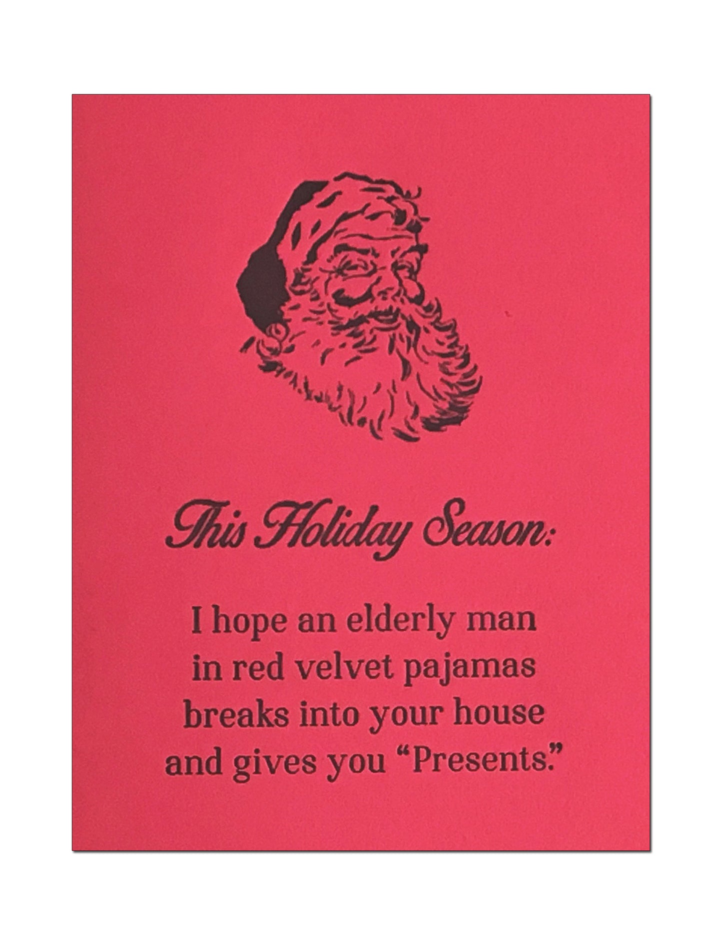 "Presents" Letterpress Holiday Card