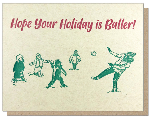 Holiday Baller Card