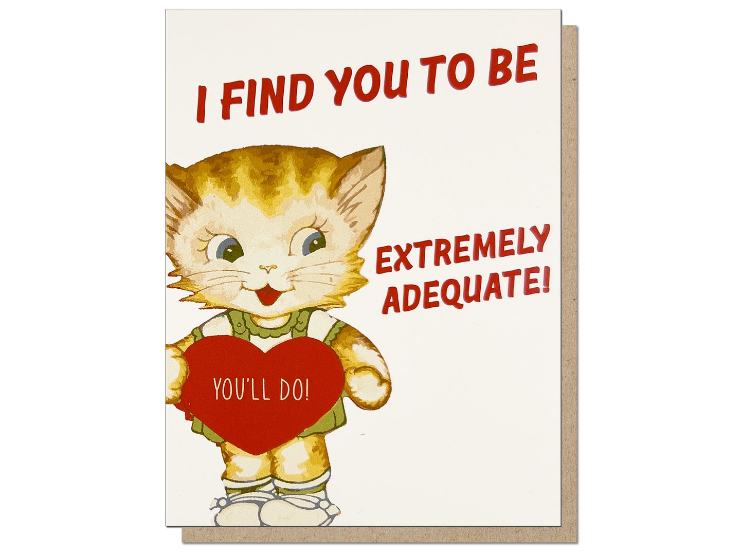 Adequate Valentine Card