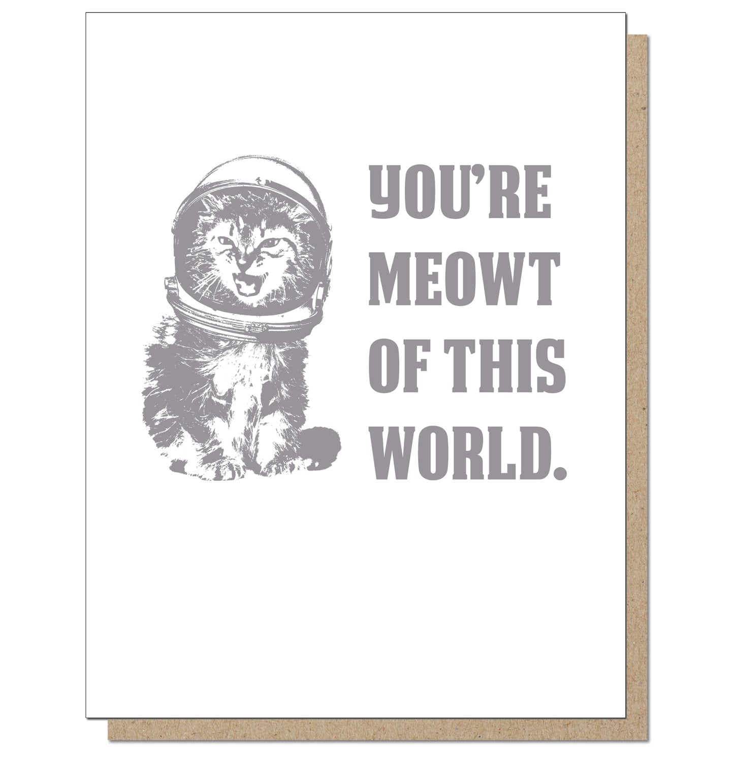 Meowt Of This World Greeting Card