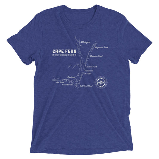 Cape Fear Map Navy Tshirt