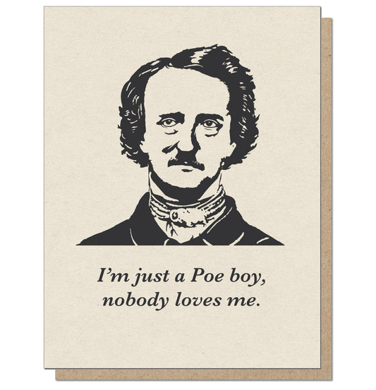 Just a Poe Boy. Greeting Card