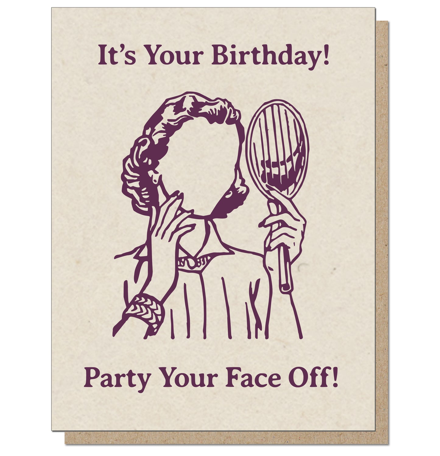 Party Your Face Off Card