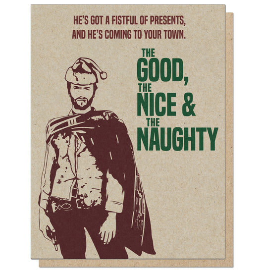 Fistful of Presents. Spaghetti Western Holiday Card.