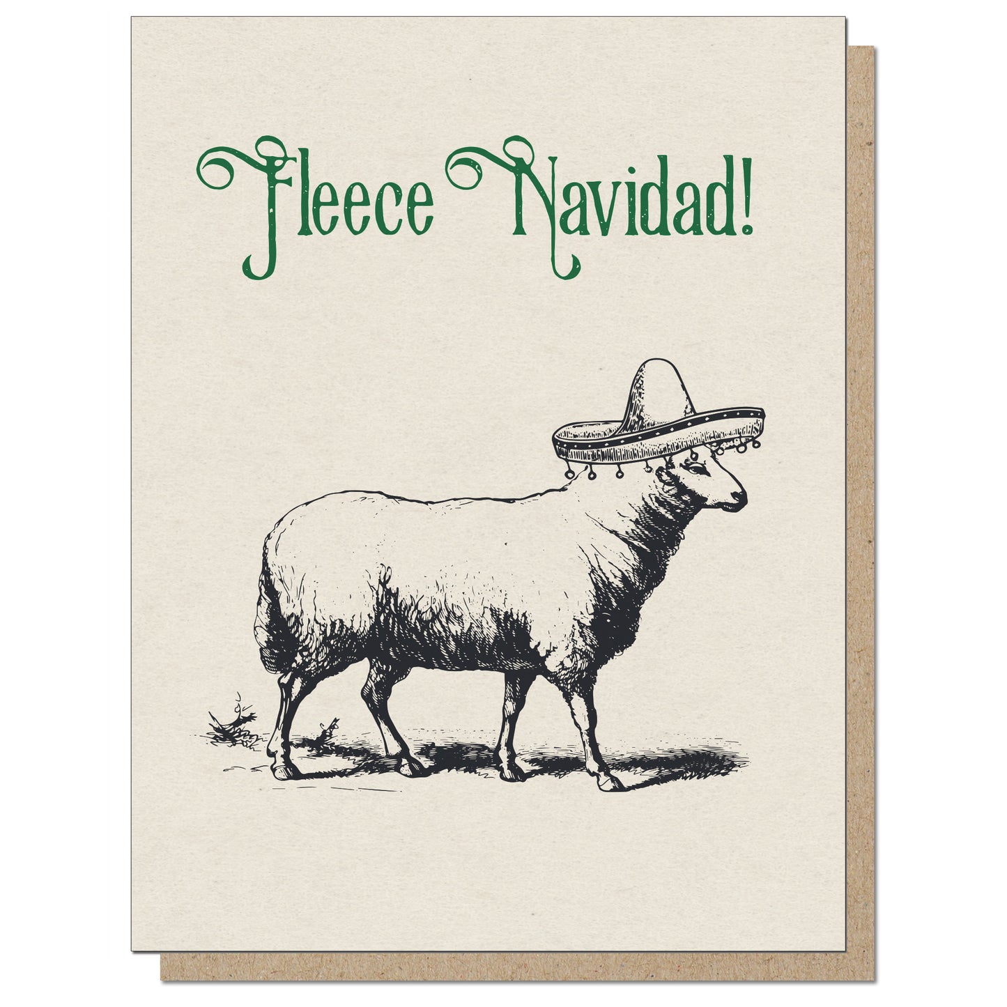 Fleece Navidad! Absurd Holiday Card!