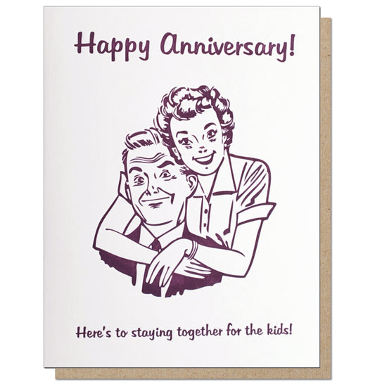 For The Kids. Anniversary Card.