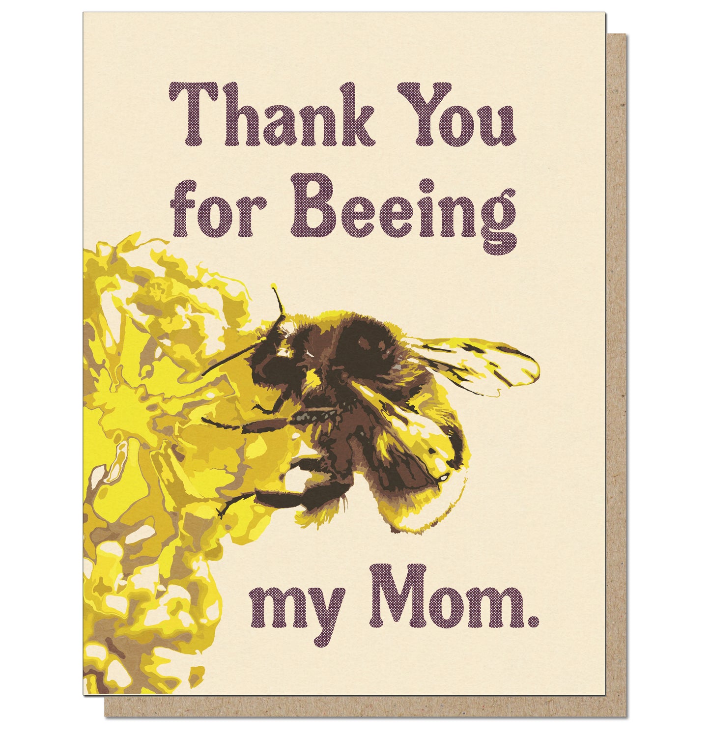 Thank You For Beeing My Mom Mother's Day Card