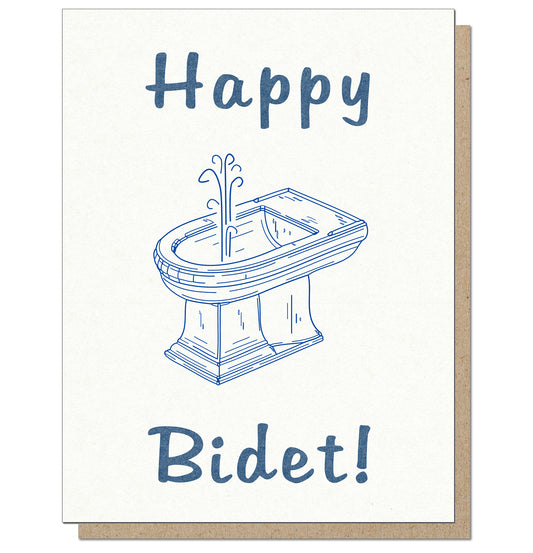 Happy Bidet! Birthday Card