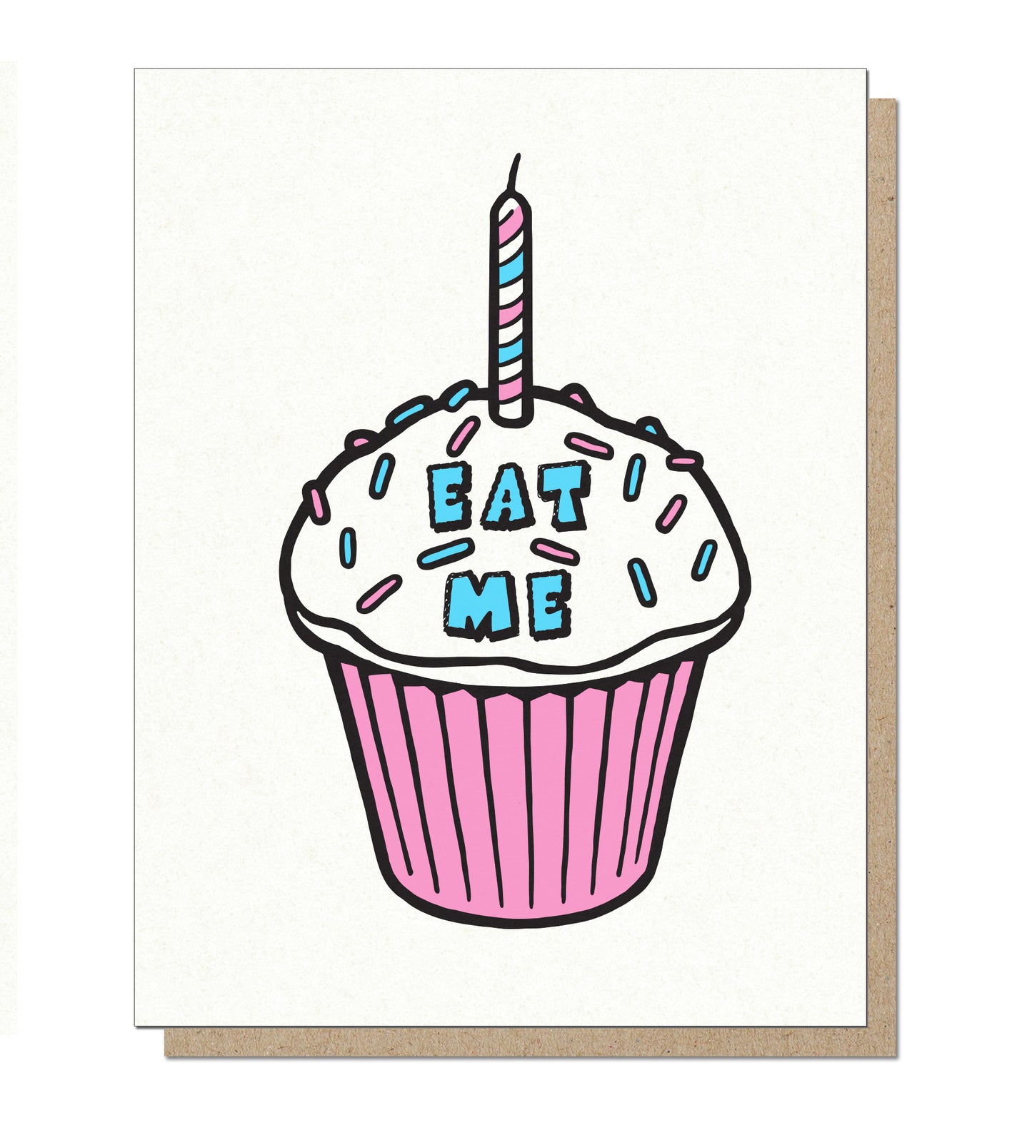 Eat Me Cupcake Birthday Card