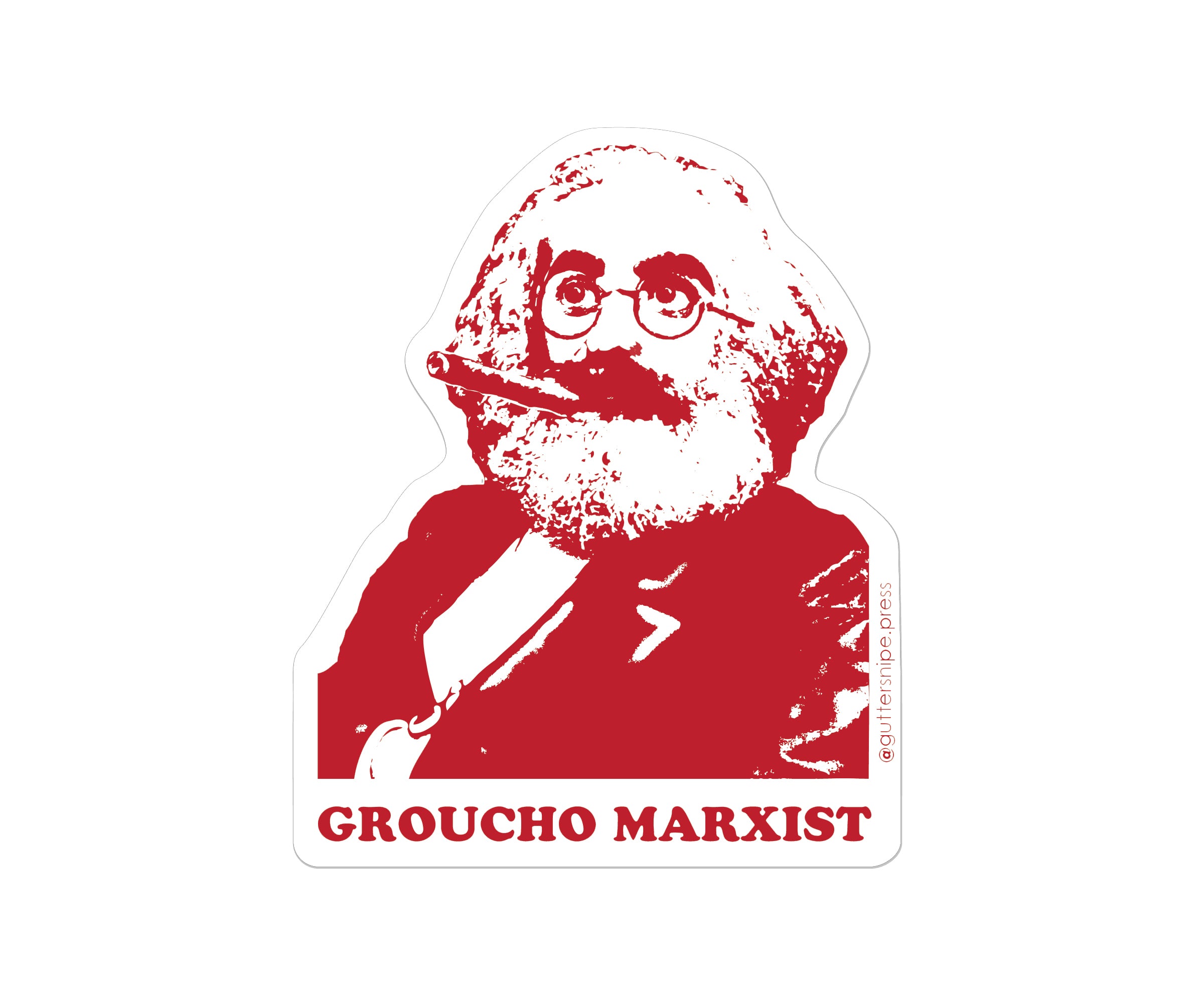 Groucho Marxist Sticker – Guttersnipe Press