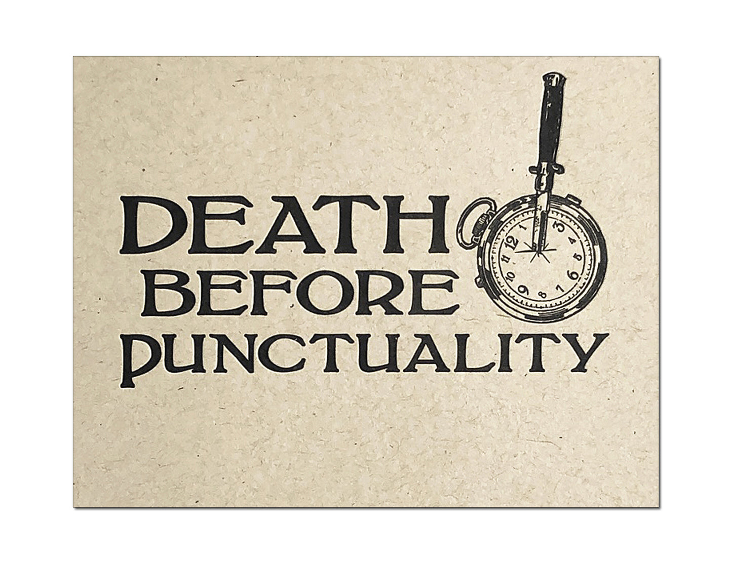 Death Before Punctuality