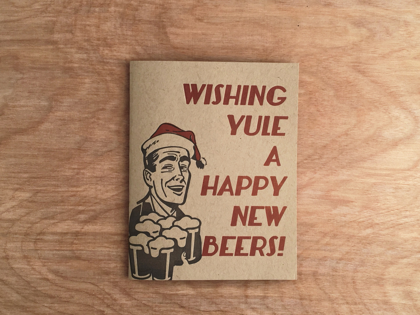 Happy New Beers! Letterpress Holiday and New Year's.