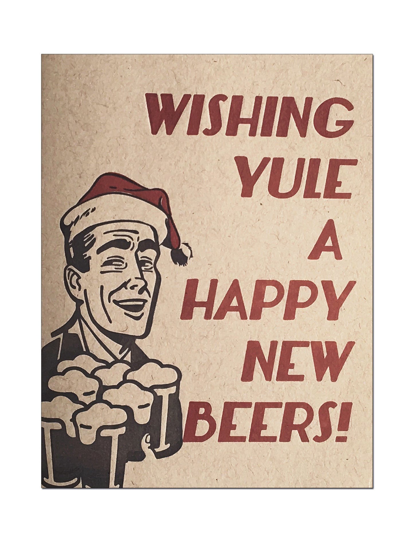 Happy New Beers! Letterpress Holiday and New Year's.