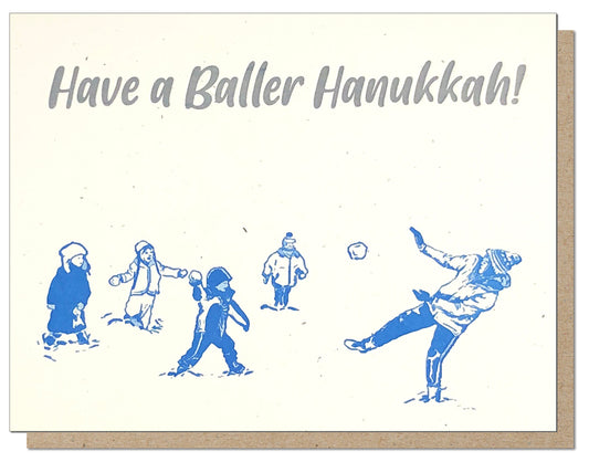 Baller Hanukkah Card
