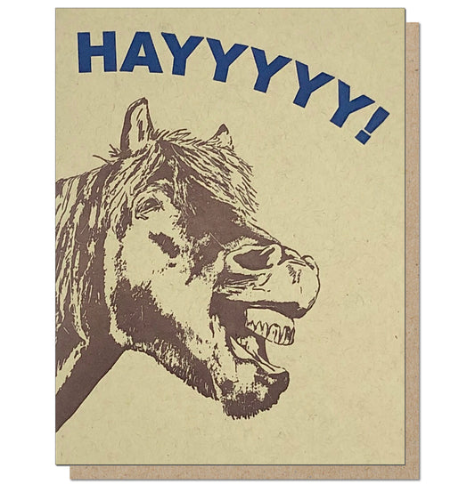 Hayyy! Horse Card