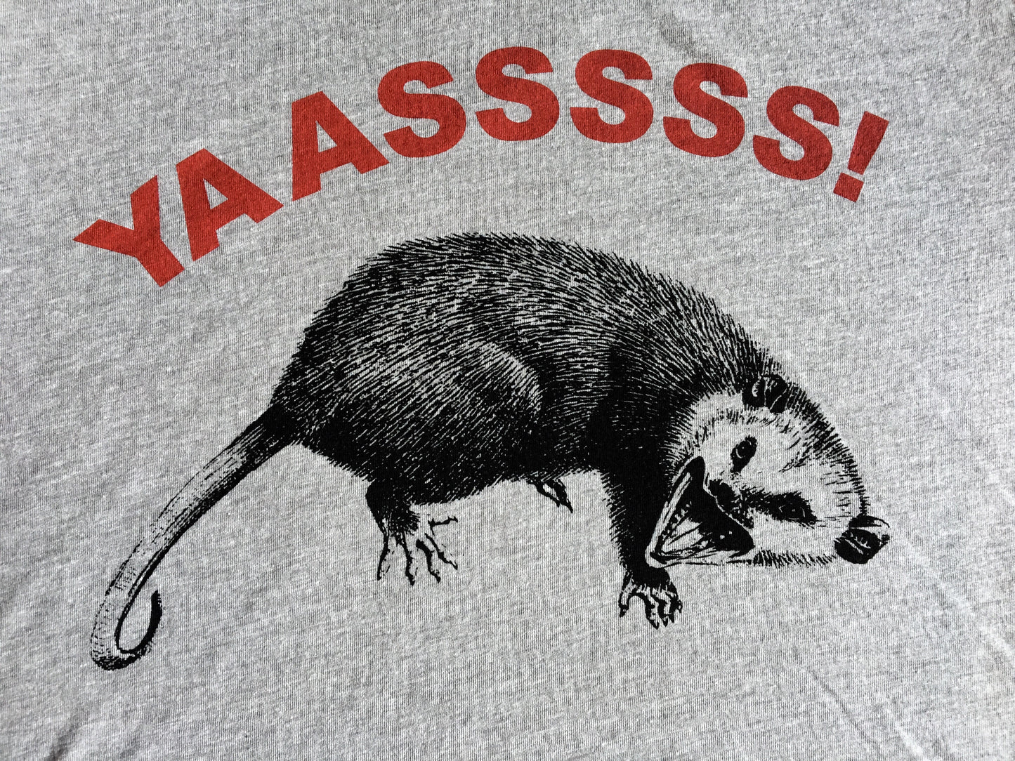 Yas Yass Yasss Possum Opossum Triblend Tshirt