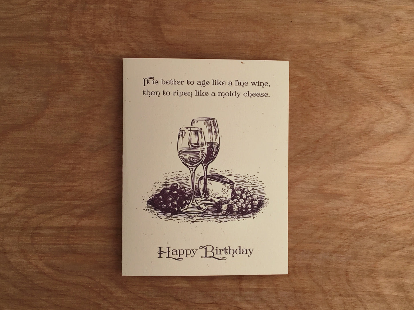 Age Like Fine Wine Birthday Card